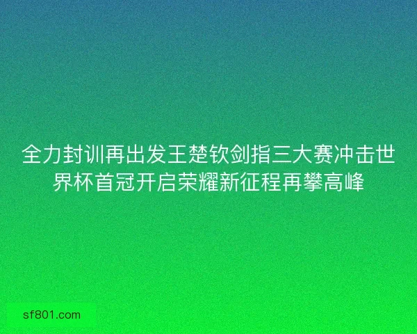 全力封训再出发王楚钦剑指三大赛冲击世界杯首冠开启荣耀新征程再攀高峰